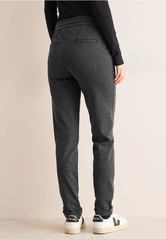 Hose im Two-Tone-Look Black