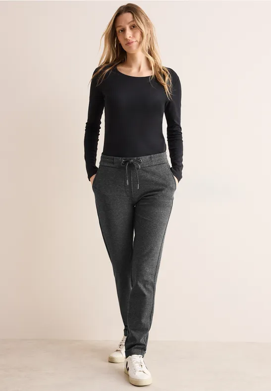 Hose im Two-Tone-Look Black