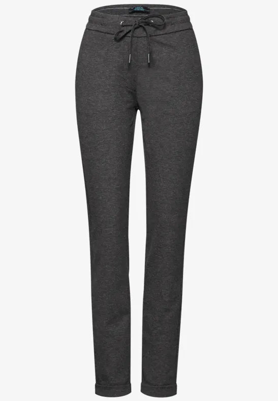 Hose im Two-Tone-Look Black