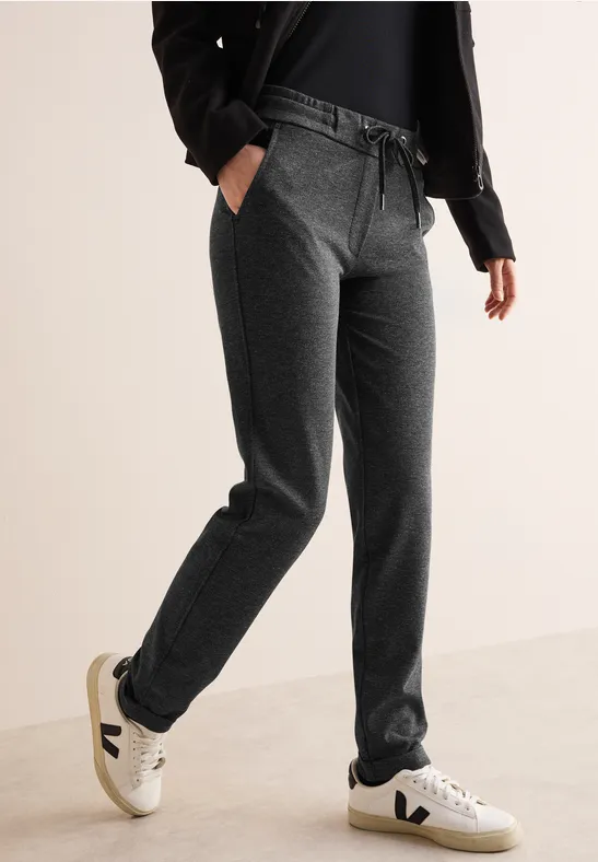 Hose im Two-Tone-Look Black