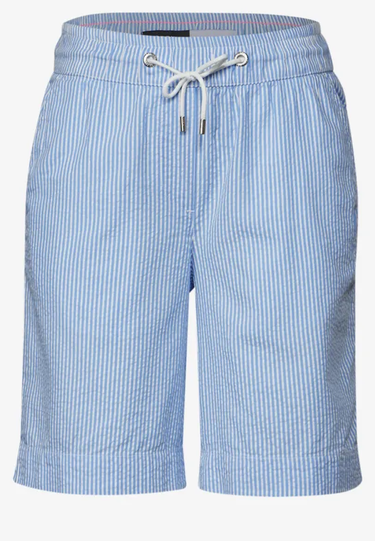Seersucker Shorts aster blue