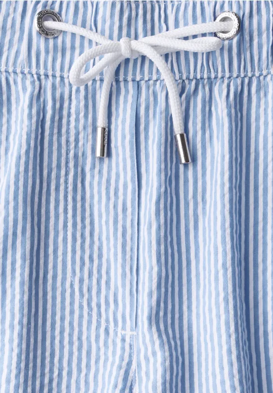 Seersucker Shorts aster blue