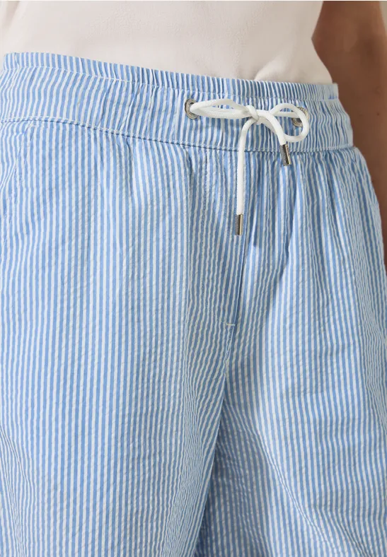 Seersucker Shorts aster blue