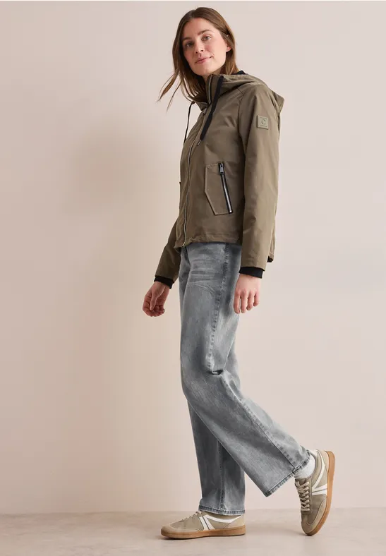 Wide Leg Jeans light grey stone wash