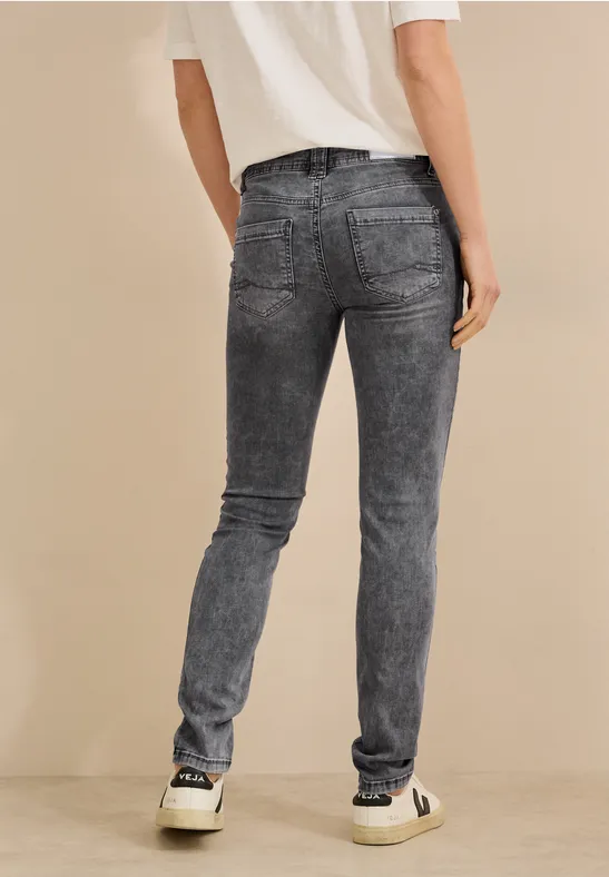 Jeans en coupe casual light grey stone wash