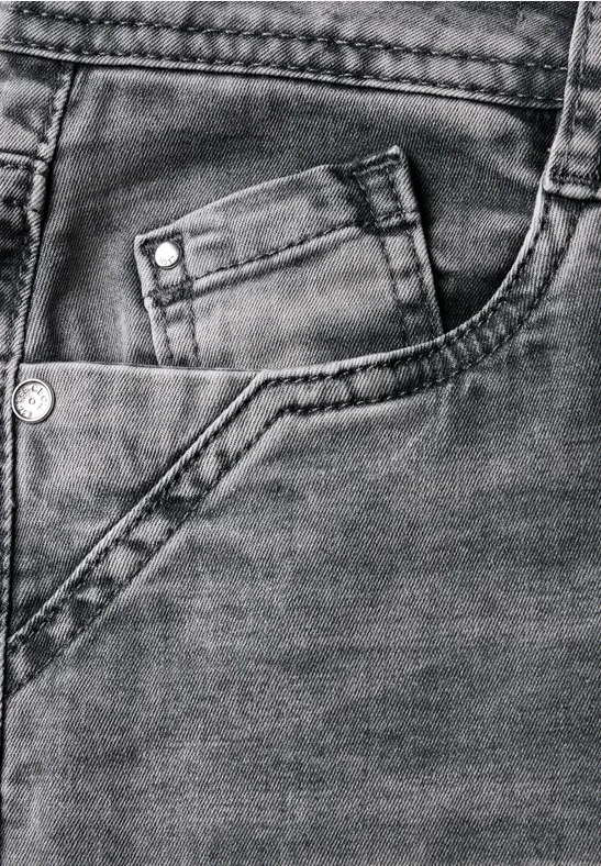 Jeans en coupe casual light grey stone wash