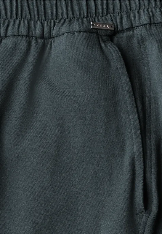 Wide Leg pantalon en jersey slate khaki