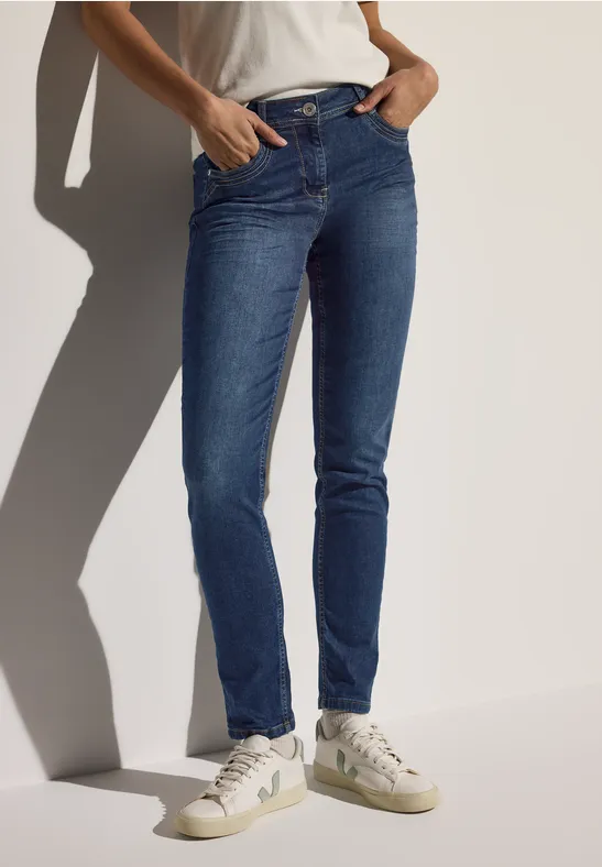 Slim Fit jeans mid blue wash