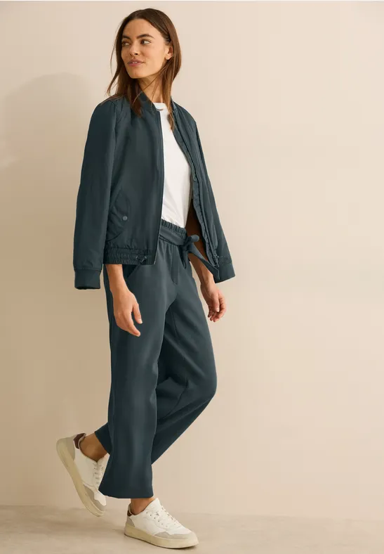 Broeken met wijde pijpen slate khaki