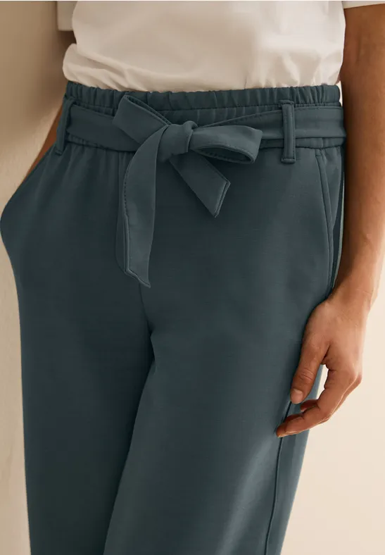 Broeken met wijde pijpen slate khaki