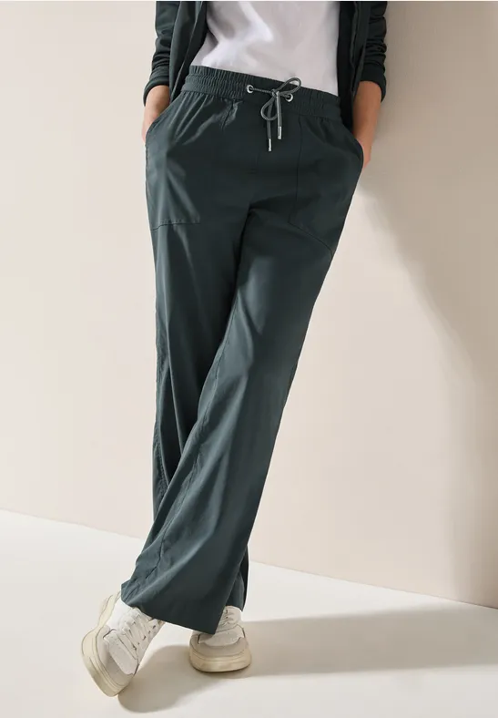 Wide Legs Pantalon slate khaki