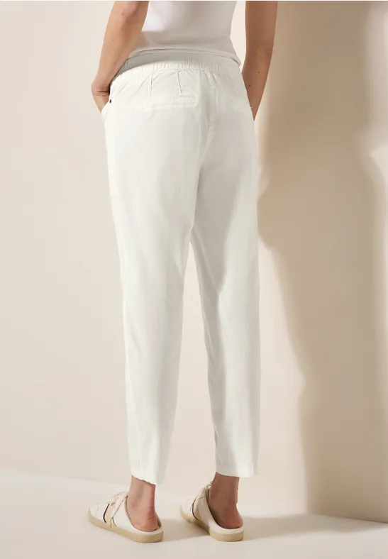 Hose im Washed-Look vanilla white