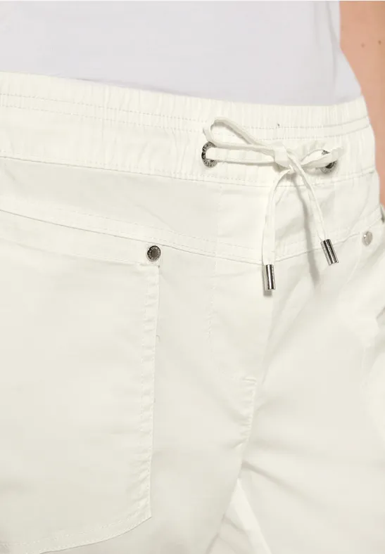 Hose im Washed-Look vanilla white