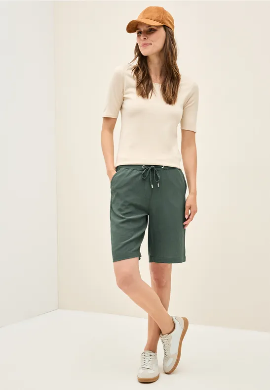 Short structuré dark balmy khaki