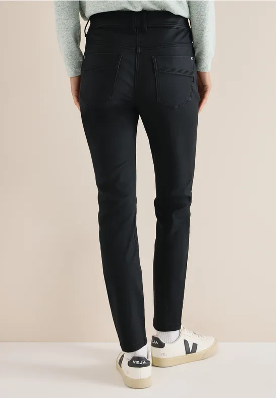 Hose im Leder-Look Black