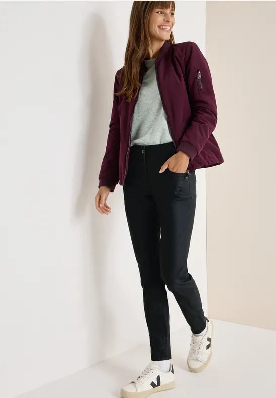 Hose im Leder-Look Black