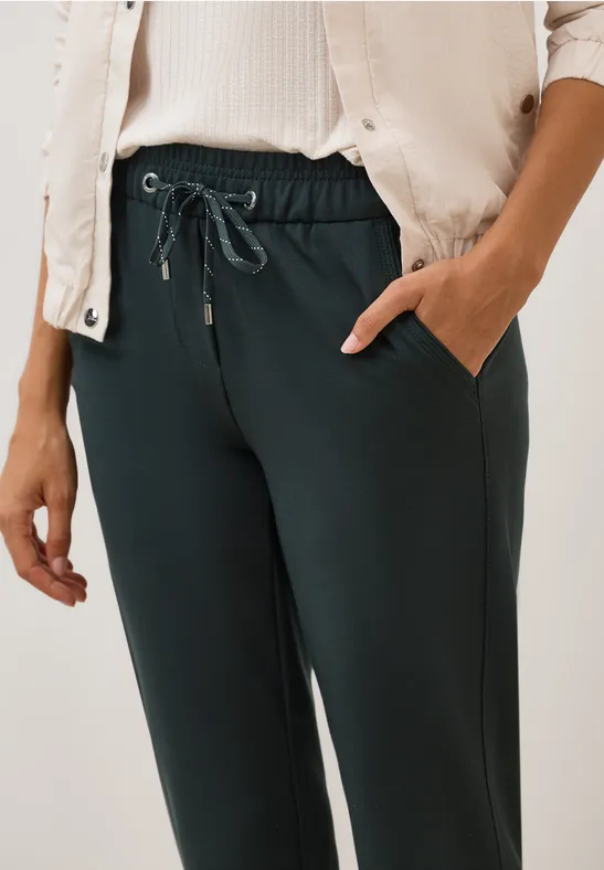 Casual Fit Hose ink green