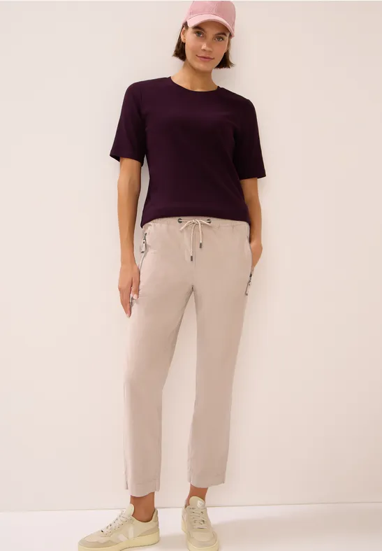 Cordhose im Casual Fit eggshell white