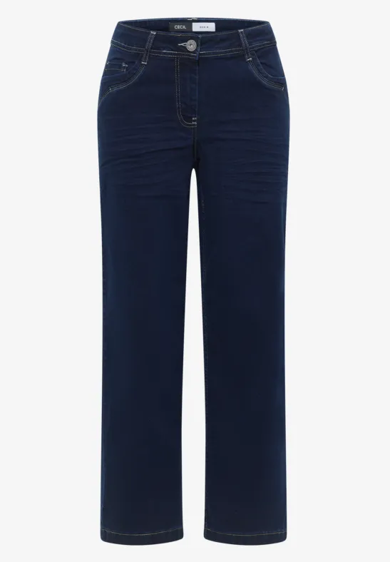 Wide Leg Rinsed Jeans rinsed wash