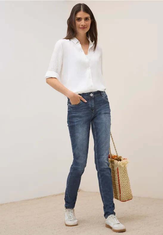 Jeans im Casual Fit mid blue wash