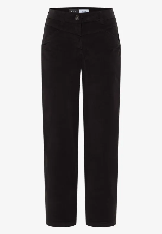 Wide Legs pantalon en velours côtelé carbon grey