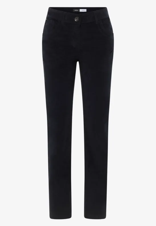 Slim Fit Cordhose dark blue corduroy