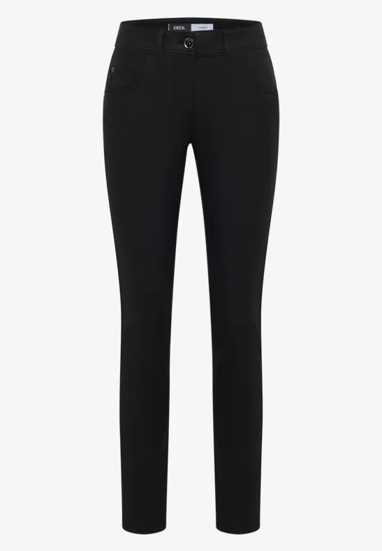 Hose im Leder-Look Black