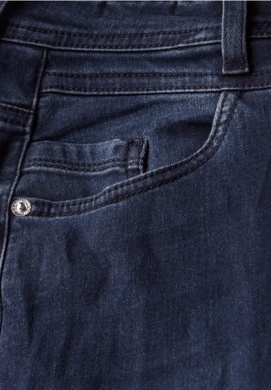 Straight Leg Jeans blue black random wash