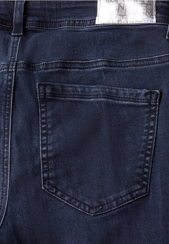 Straight Leg Jeans blue black random wash