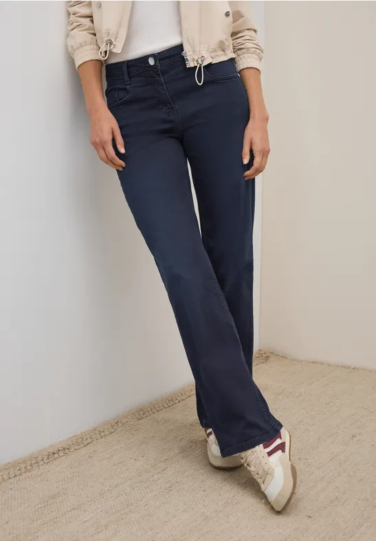Wide Legs Jeans blue black random wash