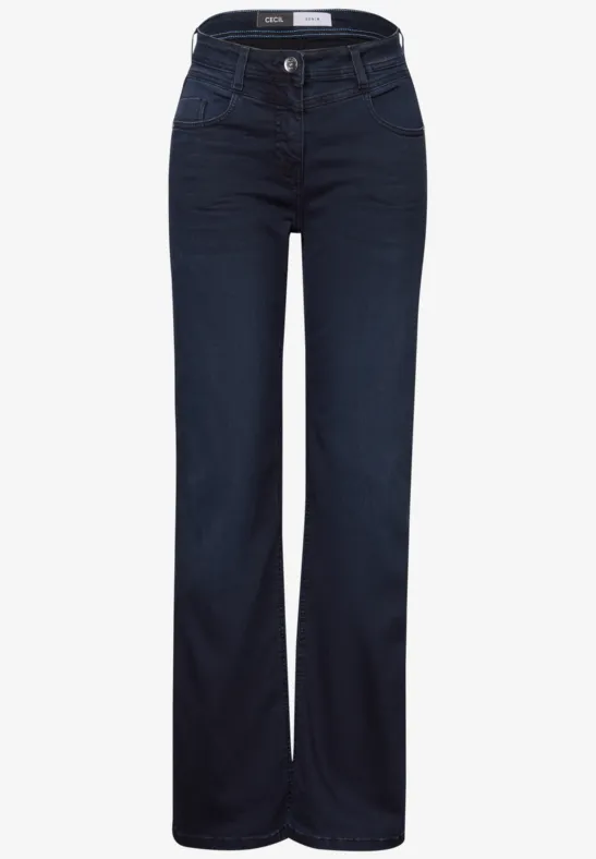 Wide Legs Jeans blue black random wash