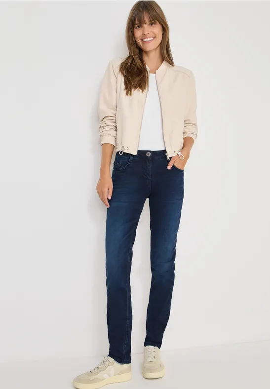 Slim Fit Jeans blue black random wash