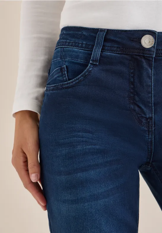 Slim Fit Jeans blue black random wash