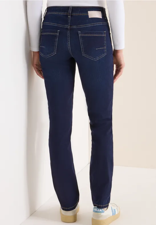 Jeans Straight Legs Dark blue wash