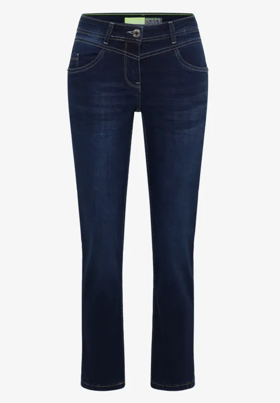 Jeans Straight Legs Dark blue wash