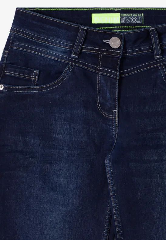 Jeans Straight Legs Dark blue wash