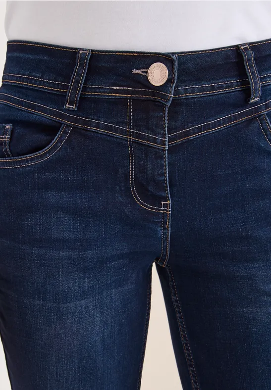 Jeans Straight Legs Dark blue wash