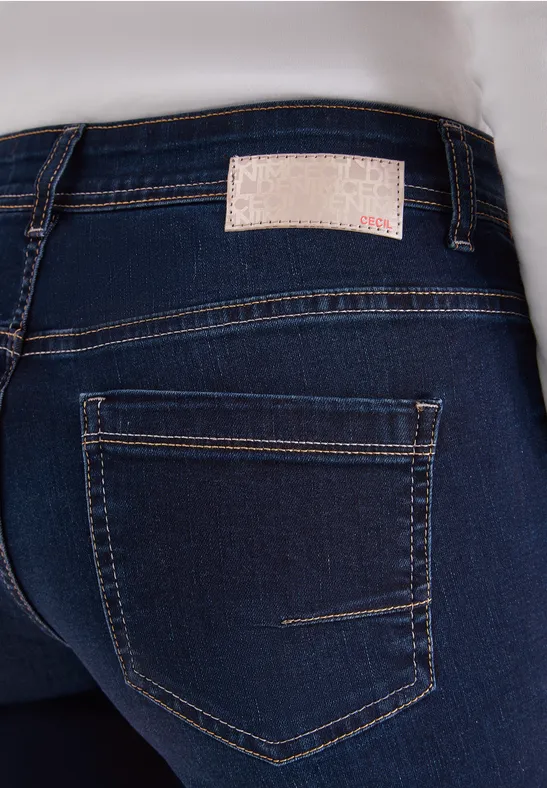 Jeans Straight Legs Dark blue wash