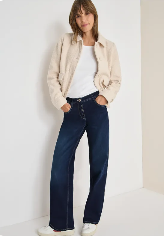 Wide Legs Jeans Dark blue wash