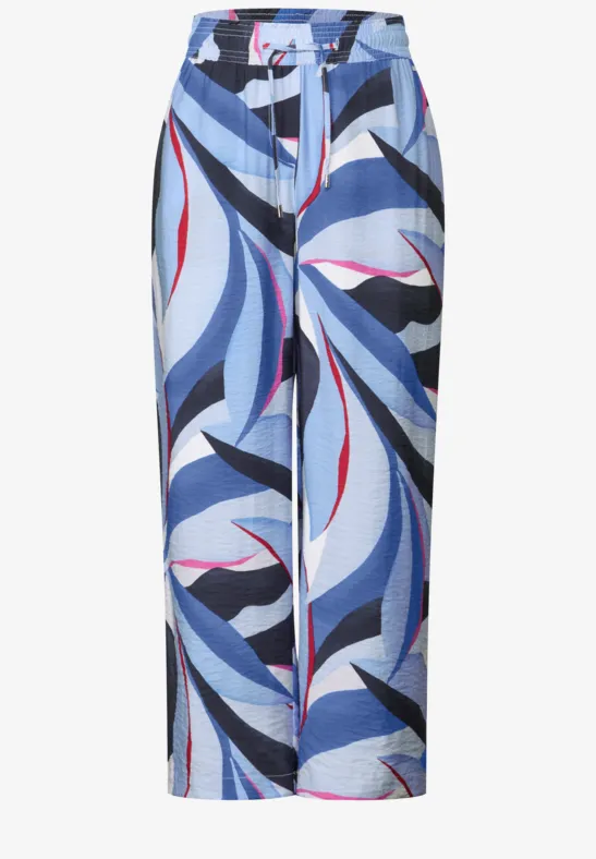 7/8 Twill-Hose mit Struktur urban navy blue