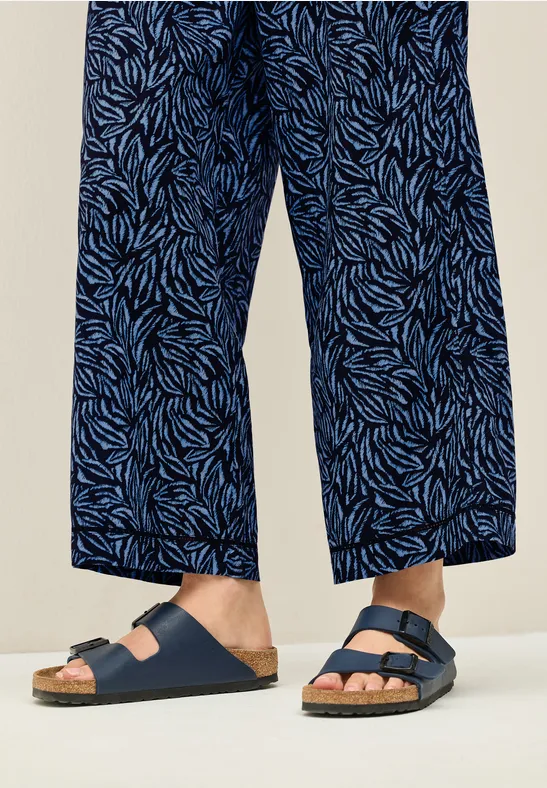 Wide Leg Hose mit Tapedetail urban navy blue