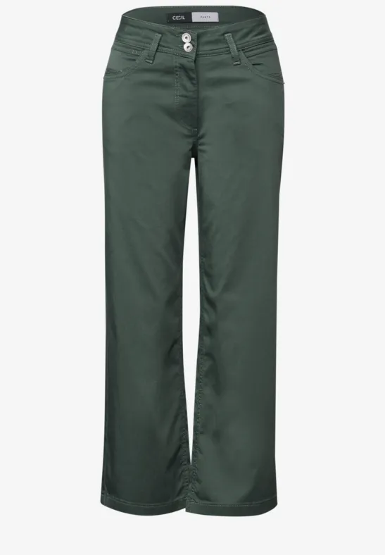 7/8 Wide Leg Hose dark balmy khaki