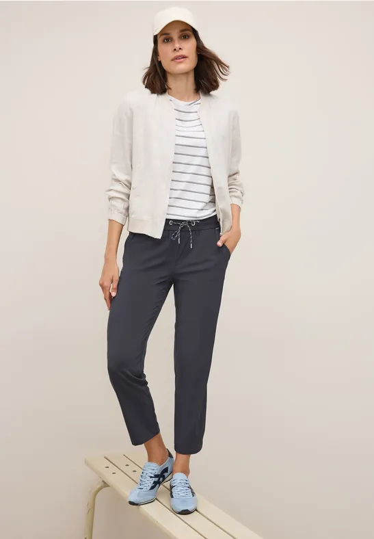 Hose im Casual Fit grey stone