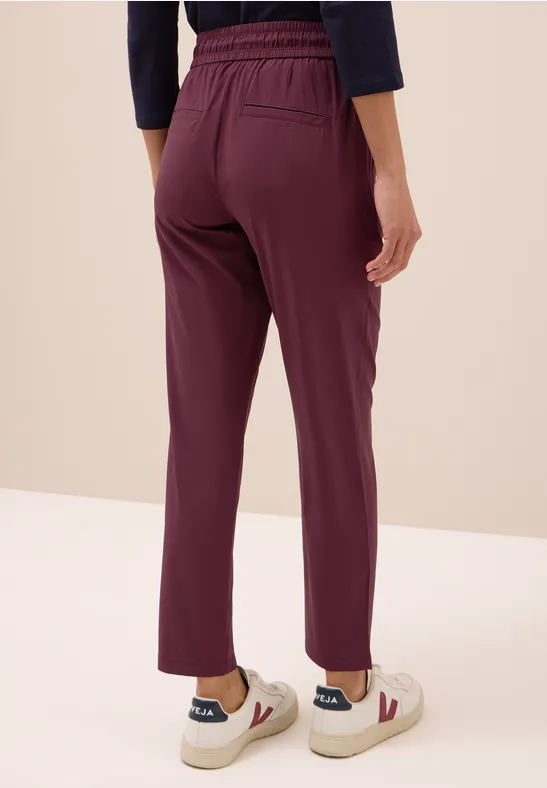 Hose im Casual Fit mulberry red