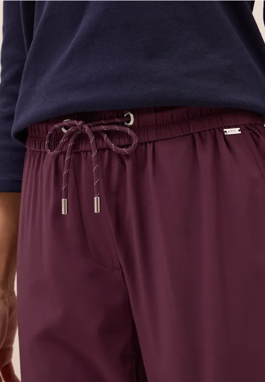 Hose im Casual Fit mulberry red