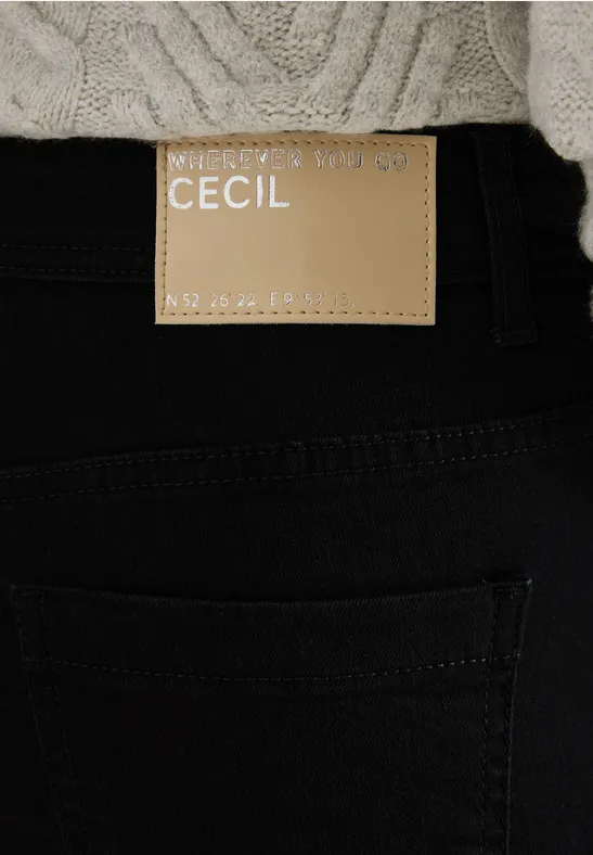 Wide Legs Jeans black washed