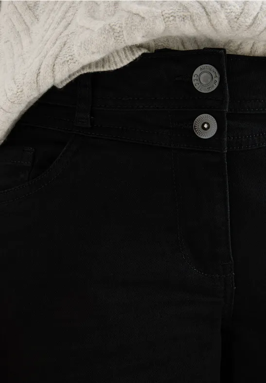 Wide Legs Jeans black washed