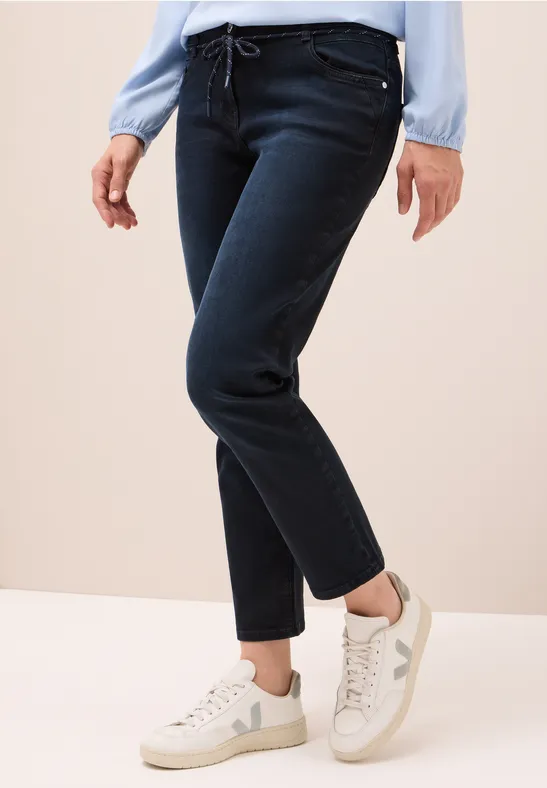 Jeans casual fit dark blue black washed