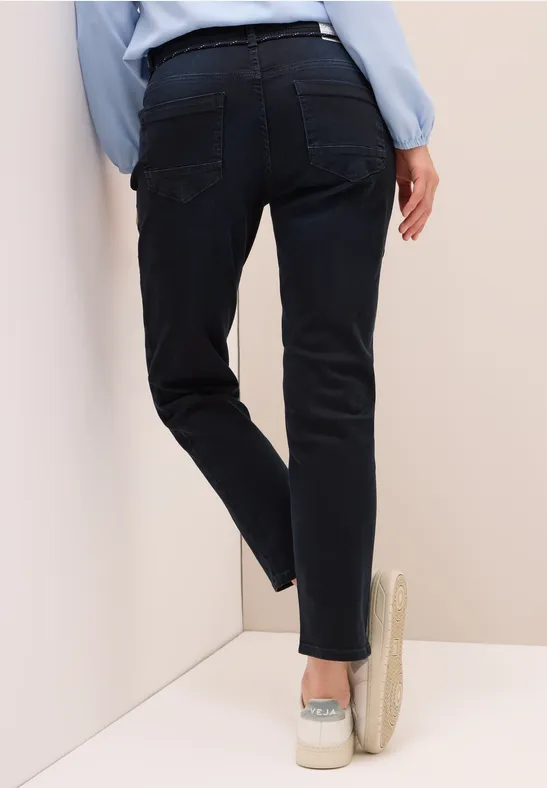 Jeans casual fit dark blue black washed