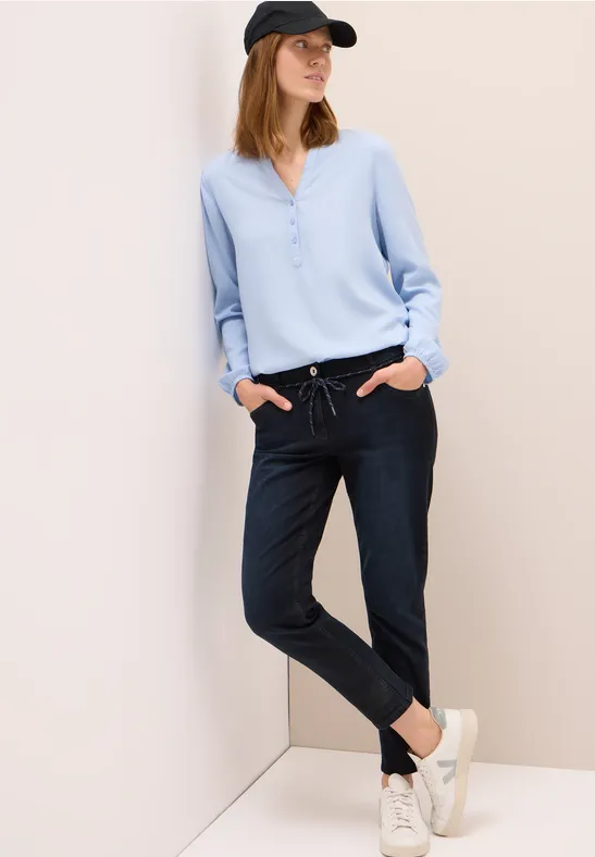Jeans casual fit dark blue black washed